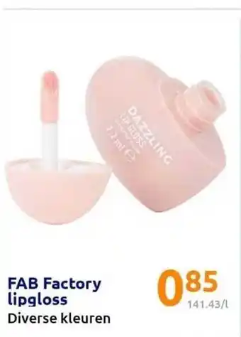 Action Fab factory lipgloss aanbieding