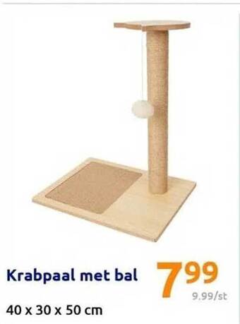 Action Krabpaal met bal aanbieding