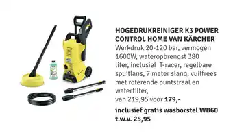 Nijhof Hogedrukreiniger K3 Power Control Home Van Kärcher aanbieding