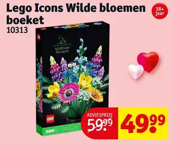 Kruidvat Lego icons wilde bloemen boeket 10313 aanbieding