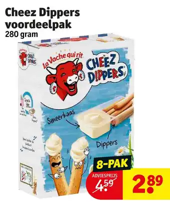 Kruidvat Cheez dippers voordeelpak 280 gram aanbieding