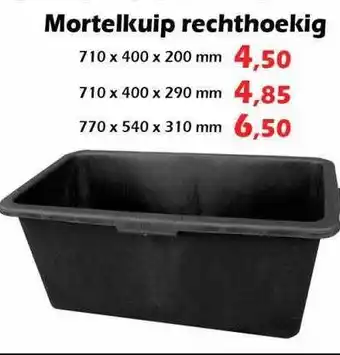 iTEK Mortelkuip rechthoekig aanbieding