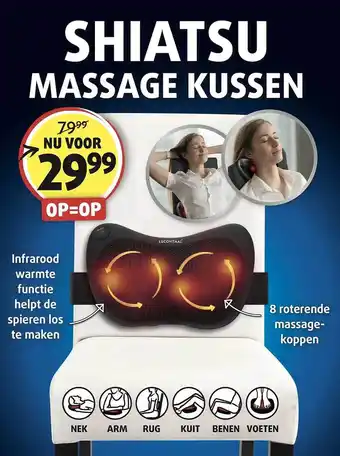 Lucovitaal Lucovitaal shiatsu massage kussen aanbieding