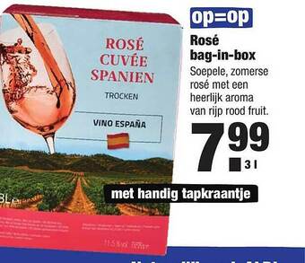 ALDI Rosé Bag-in-Box aanbieding