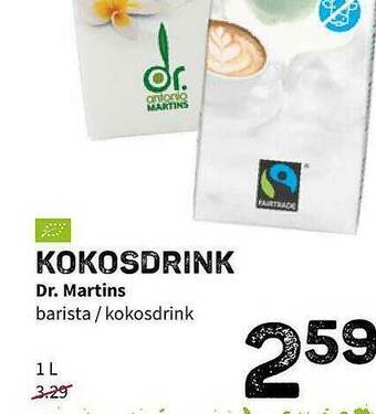 Ekoplaza Kokosdrink Dr. Martins aanbieding