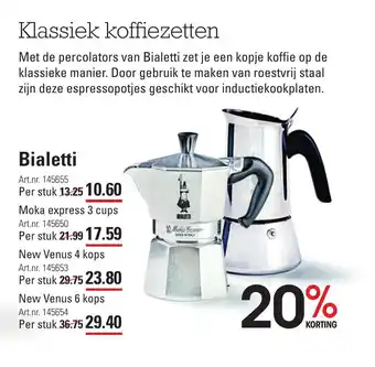 Sligro Bialetti aanbieding