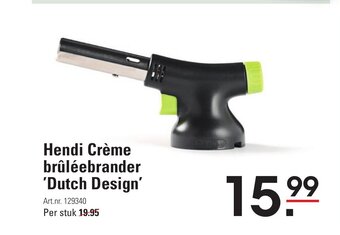 Sligro Hendi Creme bruleebrander 'Dutch Design' aanbieding