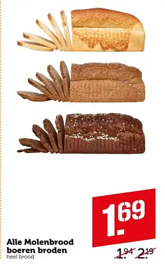 Coop Molenbrood boeren broden aanbieding