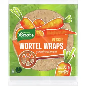 Albert Heijn Knorr veggie wraps 35% wortel aanbieding