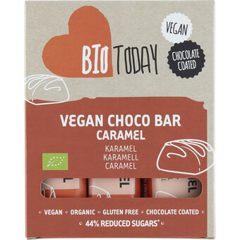 Albert Heijn Biotoday vegan choco bar karamel aanbieding