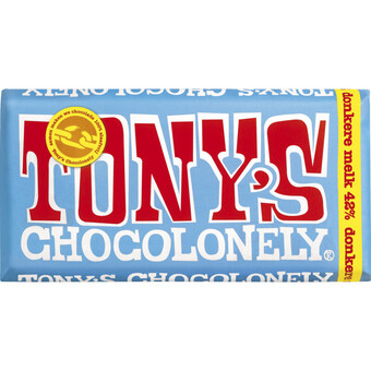 Albert Heijn Tony's chocolonely donkere melk 42% aanbieding