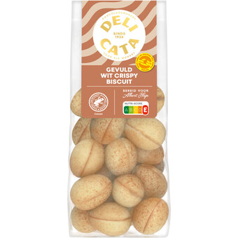 Albert Heijn Delicata paaseitjes gevuld wit crispy biscuit aanbieding