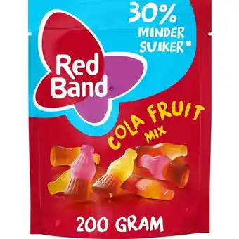 Albert Heijn Red band cola fruit winegum 30% minder suiker aanbieding