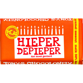 Albert Heijn Tony's chocolonely hieper depieper melk karamel zeezout aanbieding