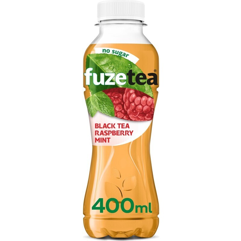 Fuze tea black tea raspberry mint no sugar aanbieding bij Albert Heijn