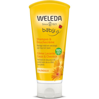 Albert Heijn Weleda baby calendula haar- en bodyshampoo aanbieding