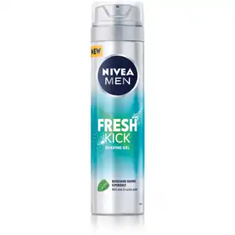 Albert Heijn Nivea men fresh kick shaving gel aanbieding