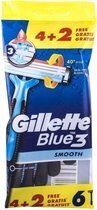 Bol.com Gillette blue3 smooth 4+2 stuks aanbieding