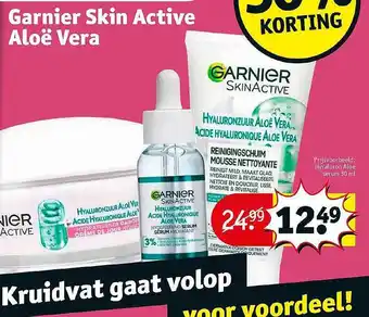 Kruidvat Garnier skin active aloë vera aanbieding