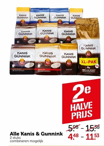 Coop Kanis & Gunnink koffie aanbieding