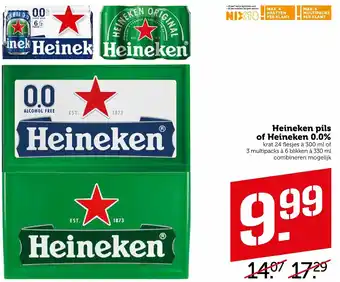 Coop Heineken pils of Heineken 0.0% 300ml/330ml aanbieding