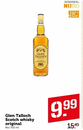 Coop Glen Talloch whisky 700ml aanbieding