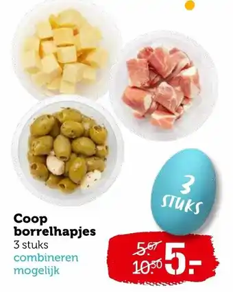 Coop Coop Borrelhapjes aanbieding