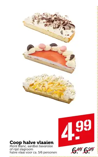 Coop Coop halve vlaaien mont blans aardhei bave reise aanbieding