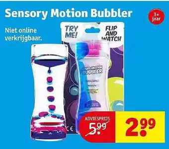 Kruidvat Sensory motion bubbler aanbieding