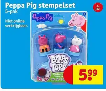 Kruidvat Peppa pig stempelset aanbieding