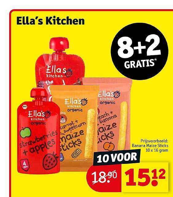 Ella's kitchen aanbieding bij Kruidvat