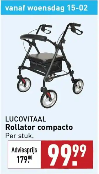 ALDI Lucovitaal rollator compacto per stuk aanbieding