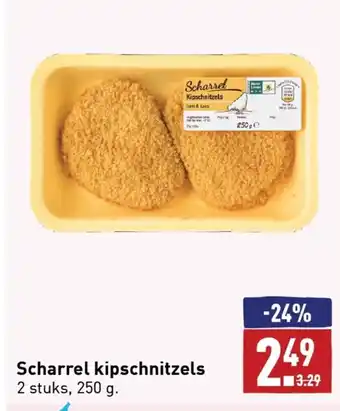 ALDI Scharrel kipschnitzeks 2 stuks 250g aanbieding