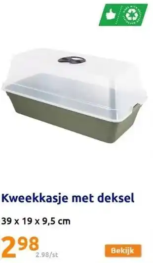 Action Kweekkasje met deksel aanbieding