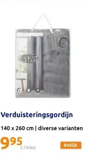 Action Verduisteringsgordijn aanbieding