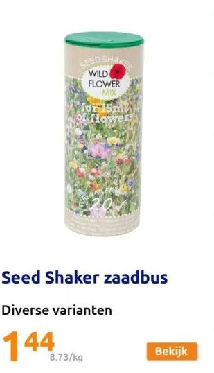 Action Seed shaker zaadbus aanbieding