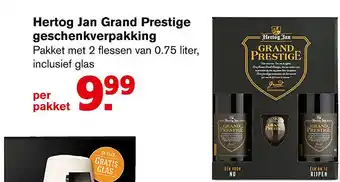 Hoogvliet Hertog Jan grand prestige geschenkverpakking 0,75liter aanbieding