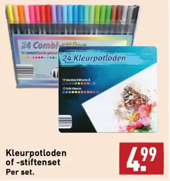 ALDI Kleurpotloden of -stiftenset per set aanbieding