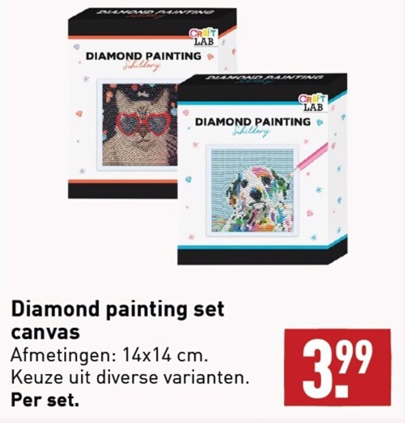 Kit De Peinture Diamant Avec Motif Sweet Home Et Accessoires, Taille Env. 35 X 25 Cm, Kit De Peinture Avec Strass Pour Enfants à Partir De 5 Ans