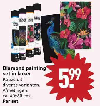 ALDI Diamond painting set in koker per set aanbieding