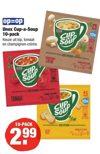 ALDI Unox Cup a Soup 10-pack aanbieding