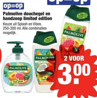 ALDI Palmolive douchegel en handzeep limited edition 2*250-300ml aanbieding