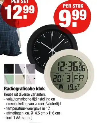 ALDI Radiografische klok aanbieding