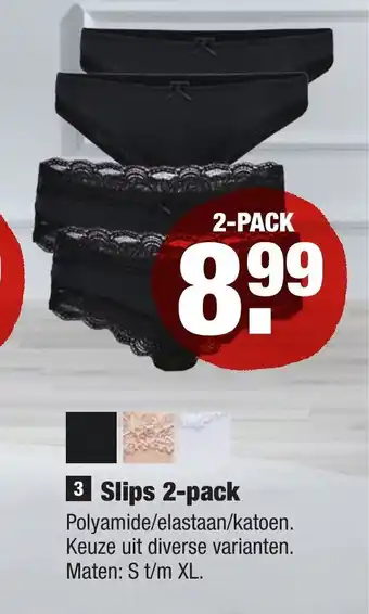 ALDI Slips 2-pack aanbieding