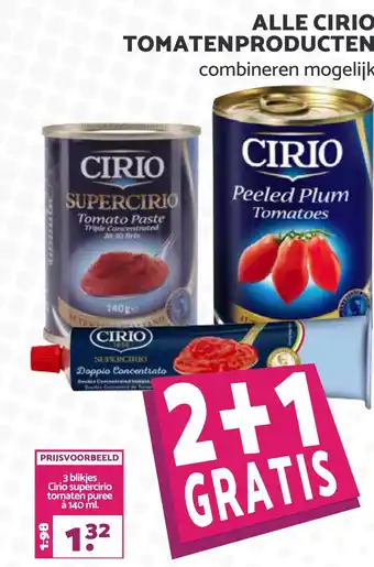 MCD Supermarkt Alle cirio tomatenproducten 140ml aanbieding