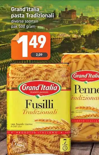 Lekker Makkelijk Grand'italia pasta tradizionali aanbieding