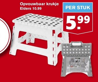 Hoogvliet Opvouwbaar krukje per stuk aanbieding