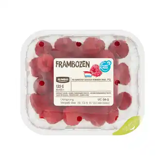 Jumbo Jumbo frambozen 125g aanbieding