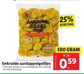 Lidl Chef select & you Gekruide aardappelgolfjes 500g aanbieding