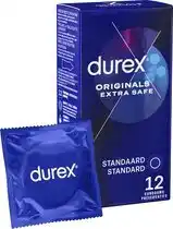 Bol.com Durex condooms - originals - extra safe - 12 stuks aanbieding